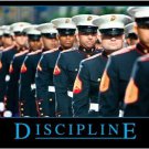 MILITARY UNIFORM motivational/inspirational poster DISCIPLINE 20x30 new