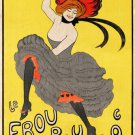 LE FROU FROU journal humoristique poster LEONETTO CAPPIELLO 1899 20x30 rare