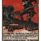 PROTEST AGAINST THE HORROR of WAR vintage poster Austria-Hungary 1912 20x30