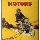 TRIUMPH MOTORS MOTORCYCLE vintage ad poster COVENTRY ENGLAND sporty 20x30