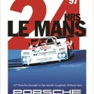 vintage car racing poster LE MANS 24 HRS classic one-of-a-kind 20x30