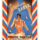 Josephine Baker in PRINSESS TAM TAM poster 20x30 vintage SINGER collectors
