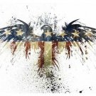 STARS & STRIPES American Eagle POSTER 20x30 PATRIOTIC Painted Design NEW - SW0