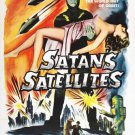 satans satellites VINTAGE MOVIE POSTER cosmic thrills 20x30 spooky campy