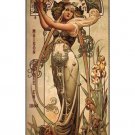 CHAMPAGNE théophile roeder VINTAGE ad POSTER L. HINGRE FRANCE 1897 RARE - SW0
