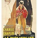 french version GOLD RUSH movie poster CHARLIE CHAPLIN the little tramp 20x30