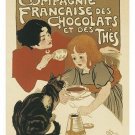 FRENCH TEA AND CHOCOLATE COMPANY vintage ad poster SINGULAR 20x30 hot NEW