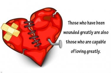 BROKEN HEART inspirational QUOTE poster 20x30 CUTE band-aid STITCHES