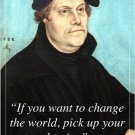 MARTIN LUTHER reformer of christianity INSPIRATIONAL quote poster 20x30 RARE