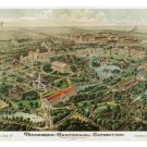 Tennessee Centennial Exposition VINTAGE POSTER 1897 20x30 SCENIC map Tennessee Centennial Exposition VINTAGE POSTER 1897 20x30 SCENIC map