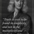 SIR ISAAC NEWTON english physicist mathematician QUOTE POSTER inspires 20x30