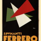 spumanti ferrero VINTAGE AD POSTER maga italy 1932 20x30 bold modern art
