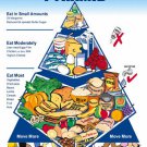 healthy LIVING food PYRAMID ad POSTER 20x30 NUTRITION educational DETAILED - YY1