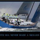 A SMOOTH SEA NEVER MADE A SKILLED SAILOR poster INSPIRATIONAL sport 20x30