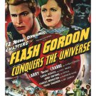 FLASH GORDON conquers the UNIVERSE movie POSTER f beebe & r taylor 1940 20x30