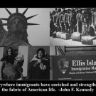 ELLIS ISLAND motivational POSTER JFK quote 20x30 US immigration SYMBOLIC ELLIS ISLAND motivational POSTER JFK quote 20x30 US immigration SYMBOLIC