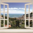window into italian riviera poster LUSH GREEN scenic OCEAN COLLECTORS 20x30 window into italian riviera poster LUSH GREEN scenic OCEAN COLLECTORS 20x30