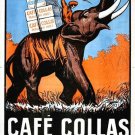 CAFE COLLAS vintage french ad poster INDIA the best of all COLLECTORS 20x30