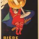 MUSEE EUROPEAN - BIERE ALLARY vintage beer ad poster HUMOROUS colorful 20x30