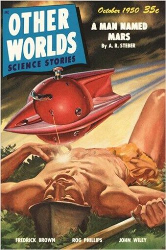 other worlds vintage COMIC BOOK COVER POSTER october 1950 SCI-FI 20x30 rare