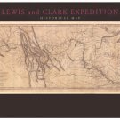 1804-06  LEWIS & CLARK EXPEDITION MAP poster historic topographical 20x30