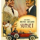 JAMES GARNER BRUCE WILLIS vintage movie poster SUNSET classic cars 20x30 NEW JAMES GARNER BRUCE WILLIS vintage movie poster SUNSET classic cars 20x30 NEW