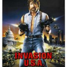 chuck norris INVASION USA movie poster ACTION martial arts star 20x30 rare