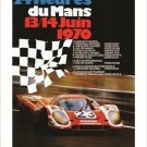 24 HOURS LE MANS vintage car poster RACING JUNE 1970 speed 20x30 HOT