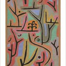 park near lu 1938 PAUL KLEE vintage painting ART POSTER geometry 20x30 RARE