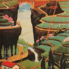 NOT DEPENDING ON THE SKY china propaganda poster 20x30 BEAUTIFUL landscape - PY1