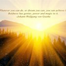 mountains peak sunrise inspirational poster 20x30 POWER ACHIEVEMENT dreams