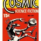 VINTAGE 1941 cosmic sci-fi magazine cover poster ABSTRACT EXCEPTIONAL 20x30