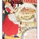 VINTAGE FRENCH COUNTRYSIDE FERME DE FRAHINFAZ poster woman cafe  20x30  -PW0