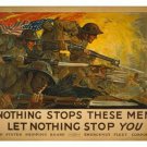 VINTAGE world war one Propaganda Poster 20x30 WEAPONS PATRIOTIC soldiers
