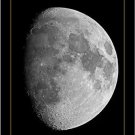 THE MOON vintage b/w photo poster SCIENTIFIC inspirational collectors 20x30
