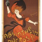 ABSINTH DUCROS by L. CAPPIELLO french vintage ad poster AGED LOOKING 20x30