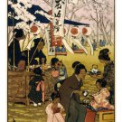 helen hyde BLOSSOM TIME IN TOKYO fine arts poster 1914 20x30 JAPANESE TEA