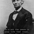 ABRAHAM LINCOLN inspirational poster QUOTE 20x30 B/W pic PRESIDENT historic