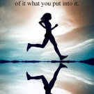 WOMAN RUNNING inspirational poster 20x30 motivating FITNESS exercise NEW!
