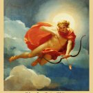 PAINTING OF MIDDAY WITH GREEK GOD HELIOS poster angelic sun arrow 20x30