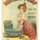 vintage ad poster scotland's soap FOR THE SELECT WORLD unusual 20x30 NEW