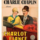 charlot fiance classic movie poster CHARLIE CHAPLIN ROGUE COMEDIAN 20x30