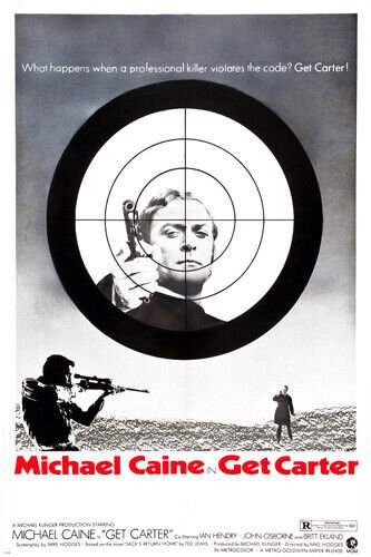 '71 GET CARTER MOVIE POSTER michael caine britt ekland 20x30 ASSASSIN action