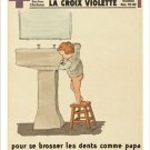 HYGIENE french propaganda poster VINTAGE la croix violette COLLECTORS 20x30