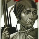 Emancipated Women  Build Socialism VINTAGE PROPAGANDA Poster USSR 20x30