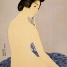 1920 hashiguchi goyo WOMAN AFTER BATH vintage japanese fine arts poster 20x30