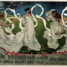 PRISMA INTERNATIONAL ART EXHIBITION vintage ad poster L BISTOLFI italy 1902