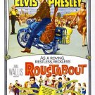 1964 ROUSTABOUT movie poster ELVIS PRESLEY barbara stanwyck MOTORCYCLES 20x30