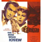 JAMES STEWART DORIS DAY movie poster THE MAN WHO KNEW TOO MUCH mystery 20x30