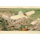 GAMY, PARIS–ROME beaumont wins in bleriot monoplane VINTAGE POSTER 20x30
